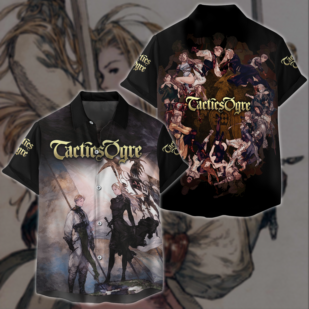 Tactics Ogre Video Game 3D All Over Printed T-shirt Tank Top Zip Hoodie Pullover Hoodie Hawaiian Shirt Beach Shorts Joggers Hawaiian Shirt