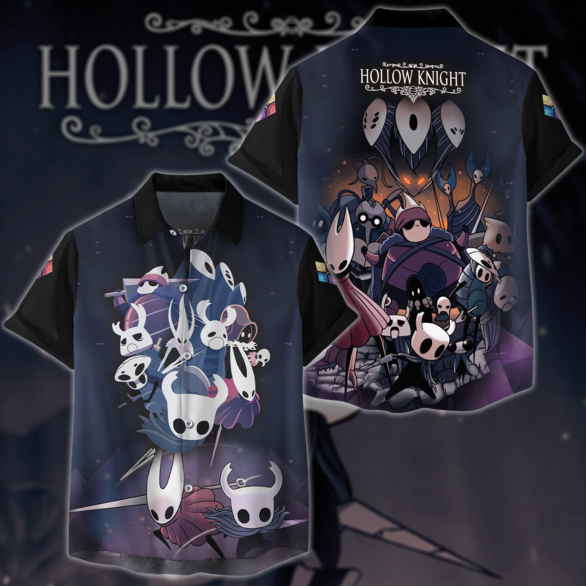 Hollow Knight Video Game 3D All Over Printed T-shirt Tank Top Zip Hoodie Pullover Hoodie Hawaiian Shirt Beach Shorts Joggers Hawaiian Shirt