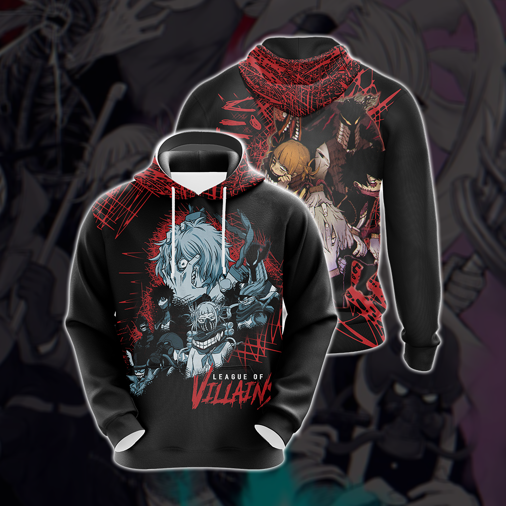 My Hero Academia Villian Group Unisex 3D T-shirt Hoodie