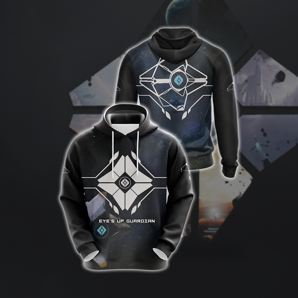 Destiny 2 Shadowkeep Ghost Emblem Unisex 3D T-shirt Hoodie
