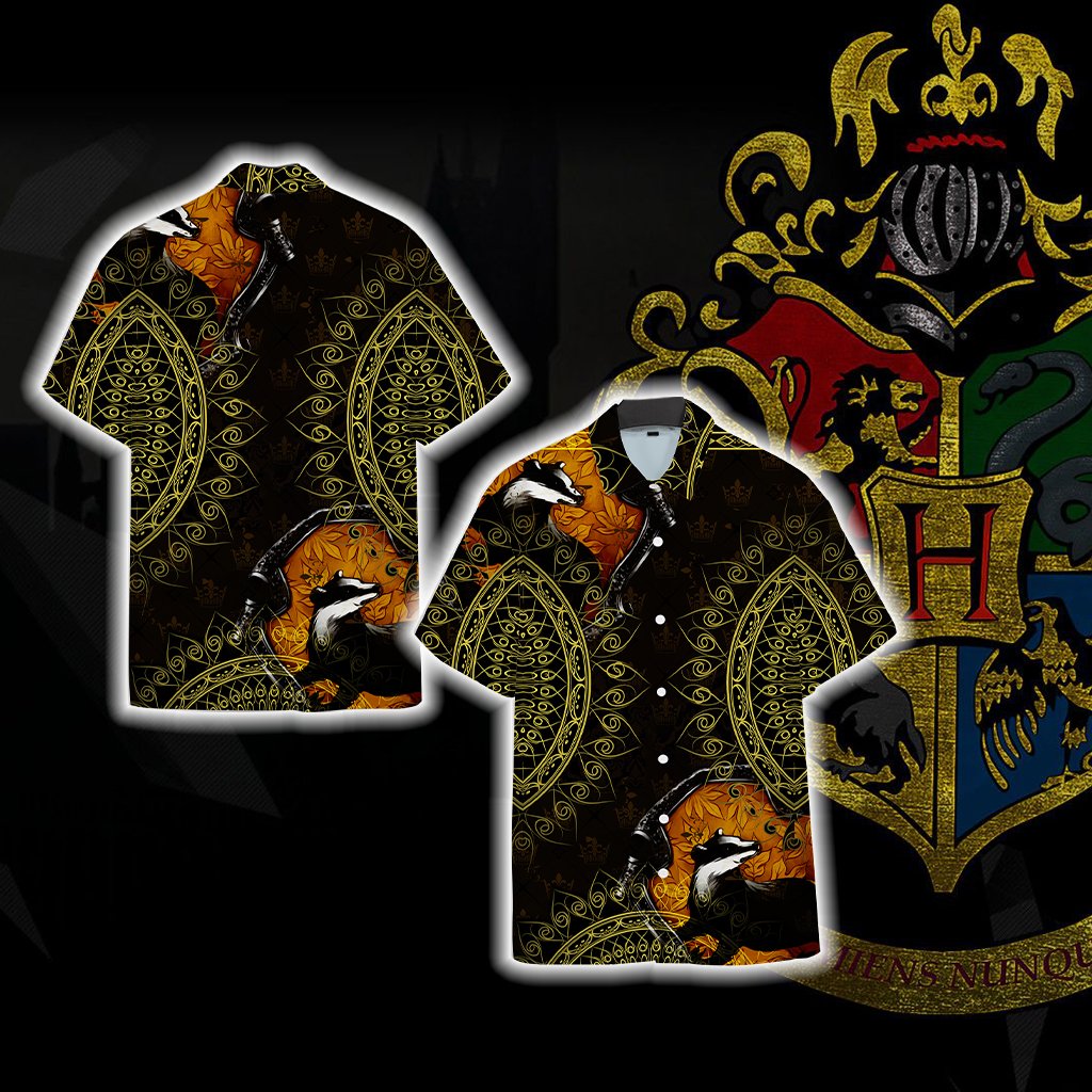 Loyal Like A Hufflepuff Harry Potter Unisex Hawaiian Shirt