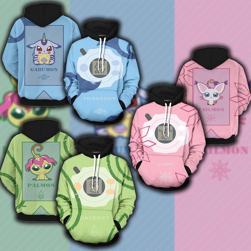 Digimon Gabumon The Crest Of Friendship Unisex 3D T-shirt