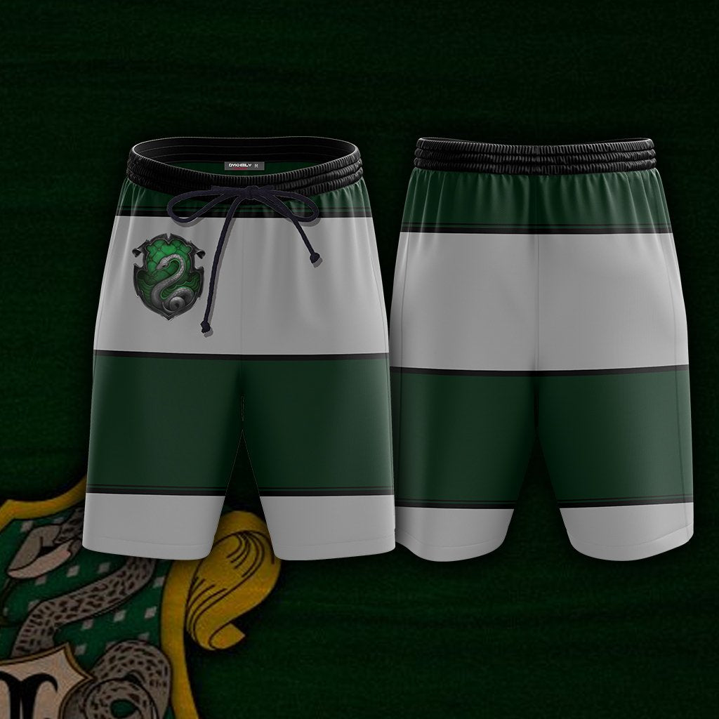 Striped Slytherin Harry Potter New Beach Short S