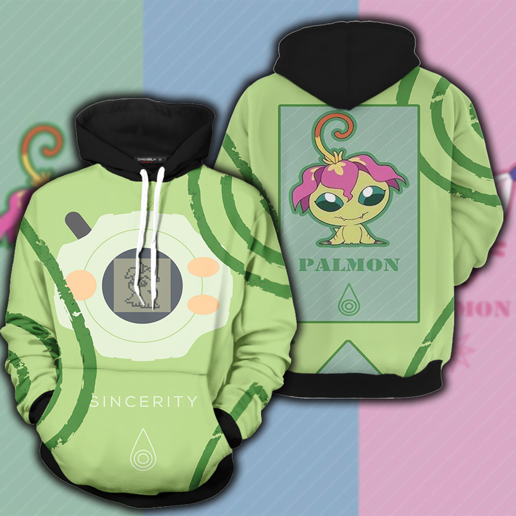 Digimon Palmon The Crest Of Sincerity Unisex 3D T-shirt Hoodie