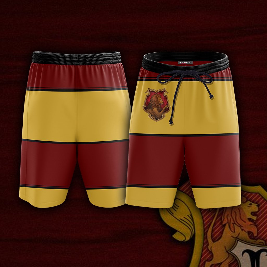 Striped Gryffindor Harry Potter New Beach Short S