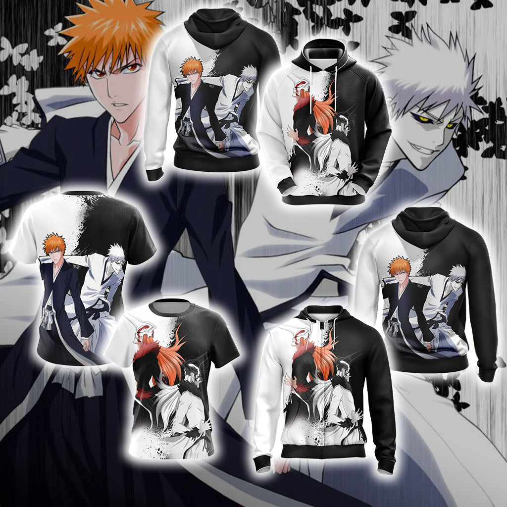 Bleach - Kurosaki and Shirosaki New Unisex 3D T-shirt