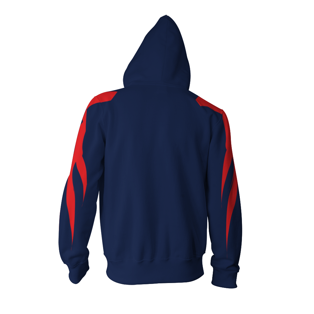 Spider-Man 2099 Cosplay PS4 Zip Up Hoodie Jacket
