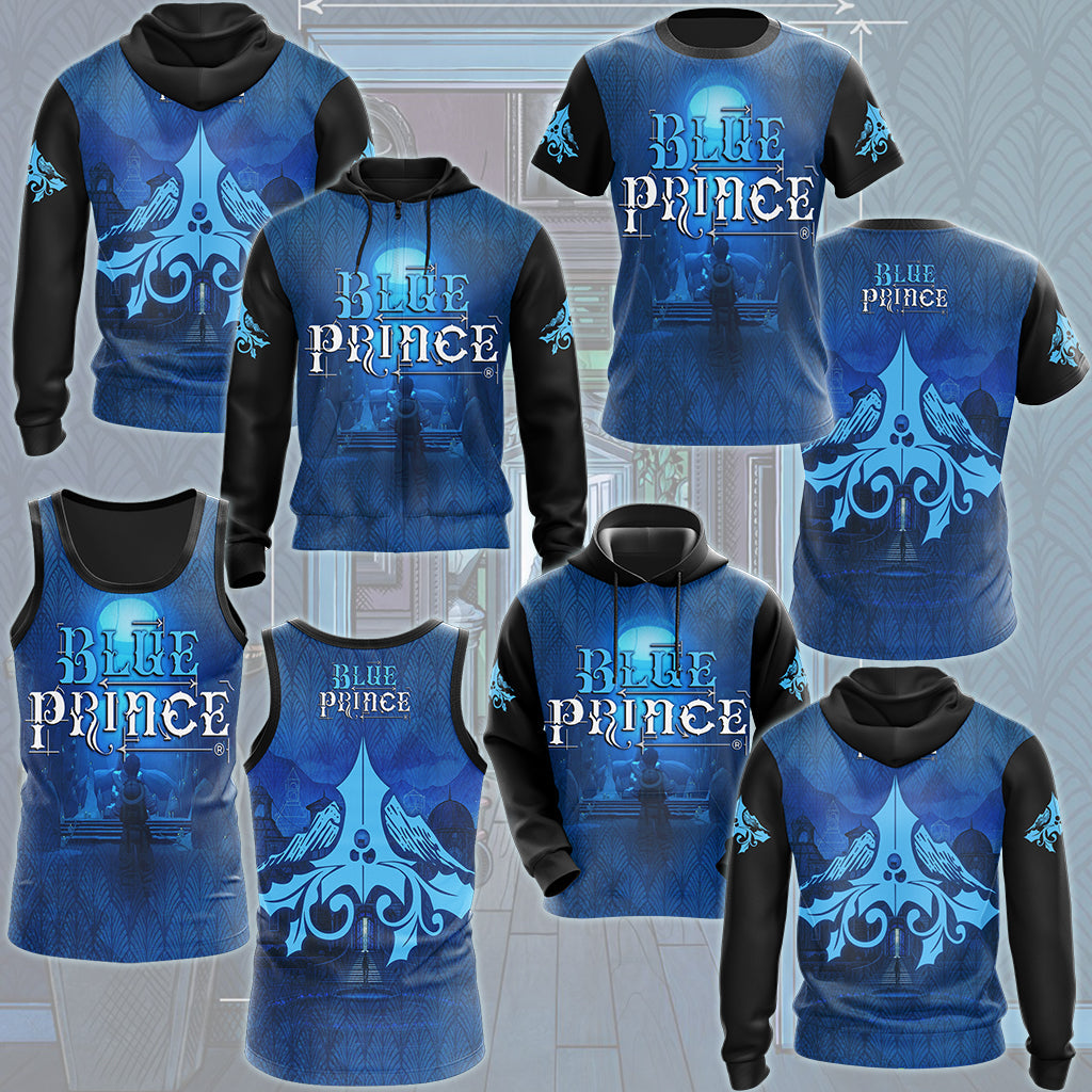 Blue Prince Video Game All Over Printed T-shirt Tank Top Zip Hoodie Pullover Hoodie Hawaiian Shirt Beach Shorts Joggers