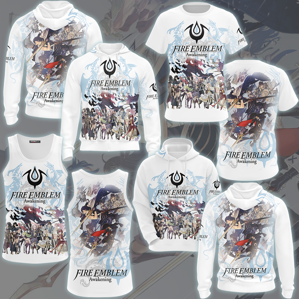 Fire Emblem Awakening Video Game All Over Printed T-shirt Tank Top Zip Hoodie Pullover Hoodie Hawaiian Shirt Beach Shorts Joggers