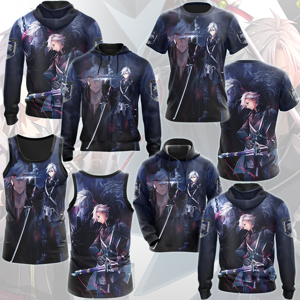 The Legend of Heroes: Trails of Cold Steel IV Rean Schwarzer Video Game All Over Printed T-shirt Tank Top Zip Hoodie Pullover Hoodie Hawaiian Shirt Beach Shorts Joggers