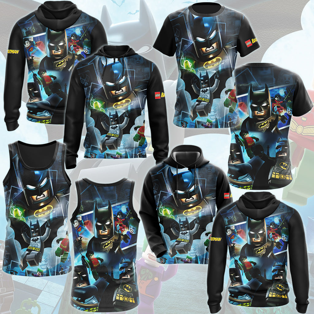 LEGO Batman: The Videogame Video Game All Over Printed T-shirt Tank Top Zip Hoodie Pullover Hoodie Hawaiian Shirt Beach Shorts Joggers