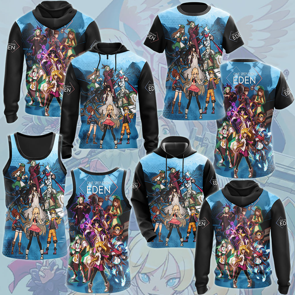 One Step From Eden Video Game All Over Printed T-shirt Tank Top Zip Hoodie Pullover Hoodie Hawaiian Shirt Beach Shorts Joggers