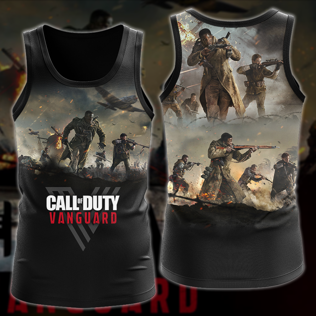 Call of Duty: Vanguard Video Game 3D All Over Print T-shirt Tank Top Zip Hoodie Pullover Hoodie Hawaiian Shirt Beach Shorts Jogger Tank Top