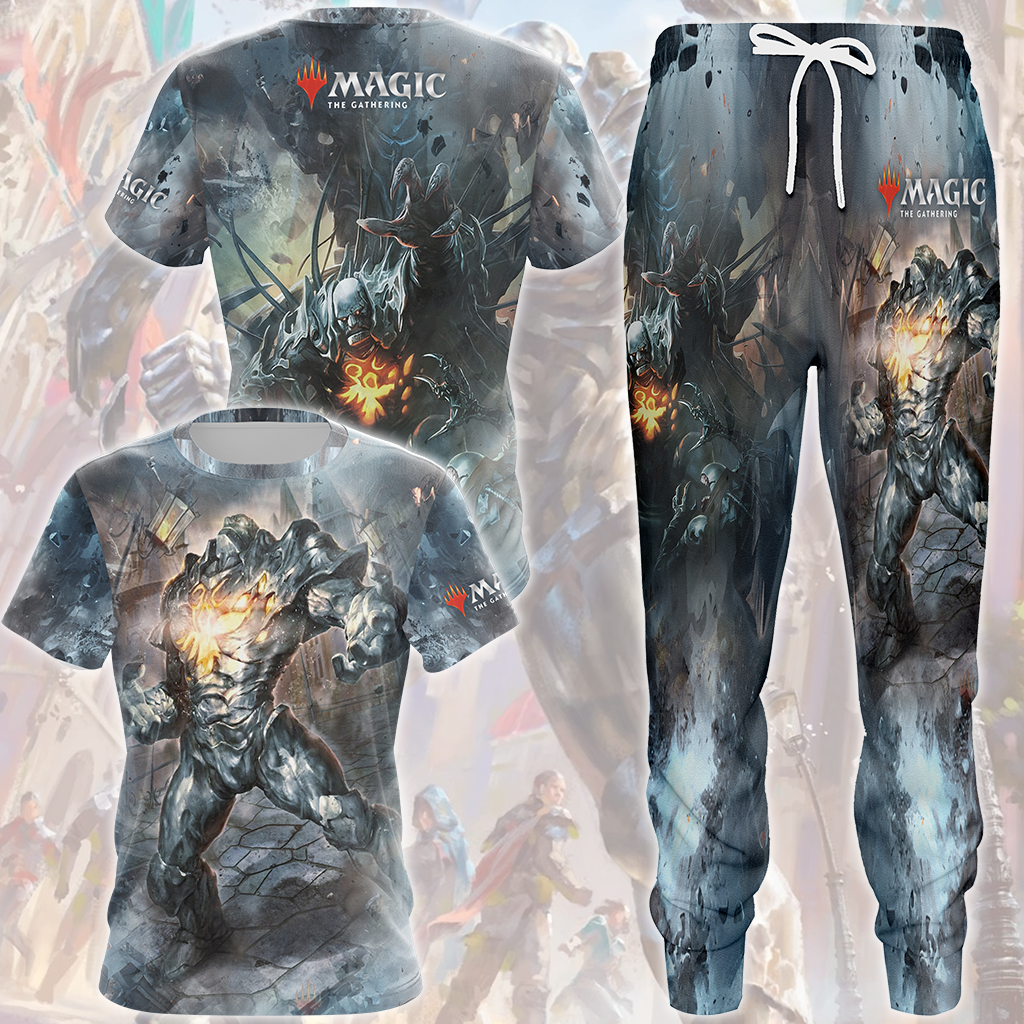 Magic: The Gathering Karn The Silver Golem Video Game All Over Printed T-shirt Tank Top Zip Hoodie Pullover Hoodie Hawaiian Shirt Beach Shorts Joggers