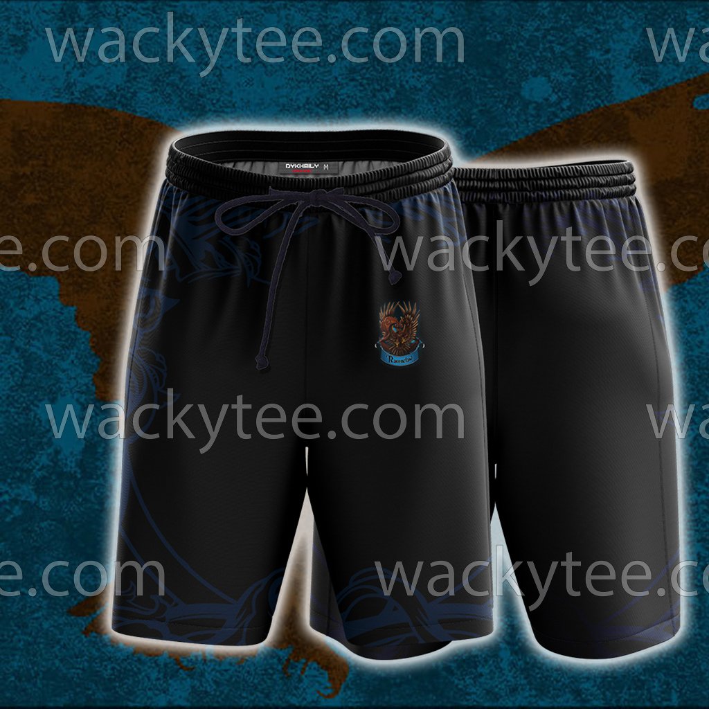 Wise Like A Ravenclaw Harry Potter Beach Shorts S
