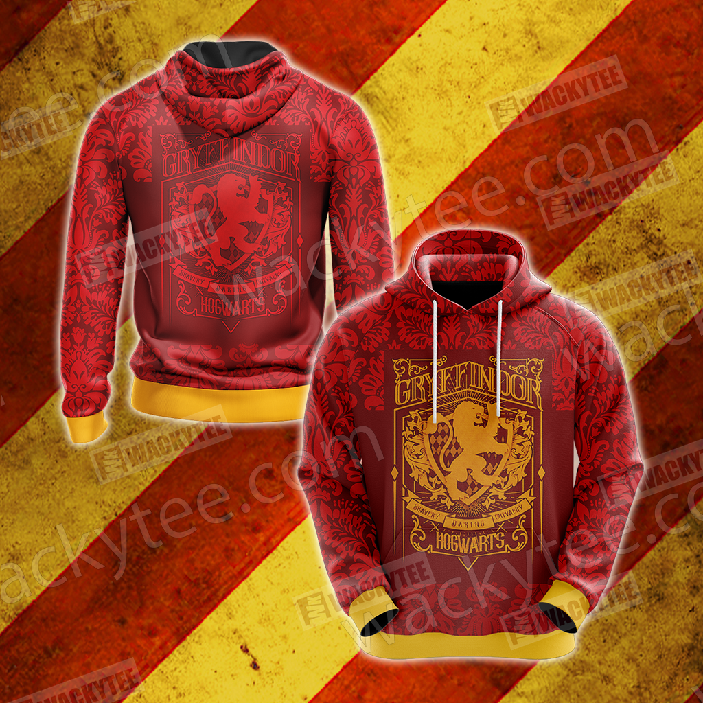 Gryffindor - The Braverest New Style Harry Potter Unisex 3D T-shirt Hoodie