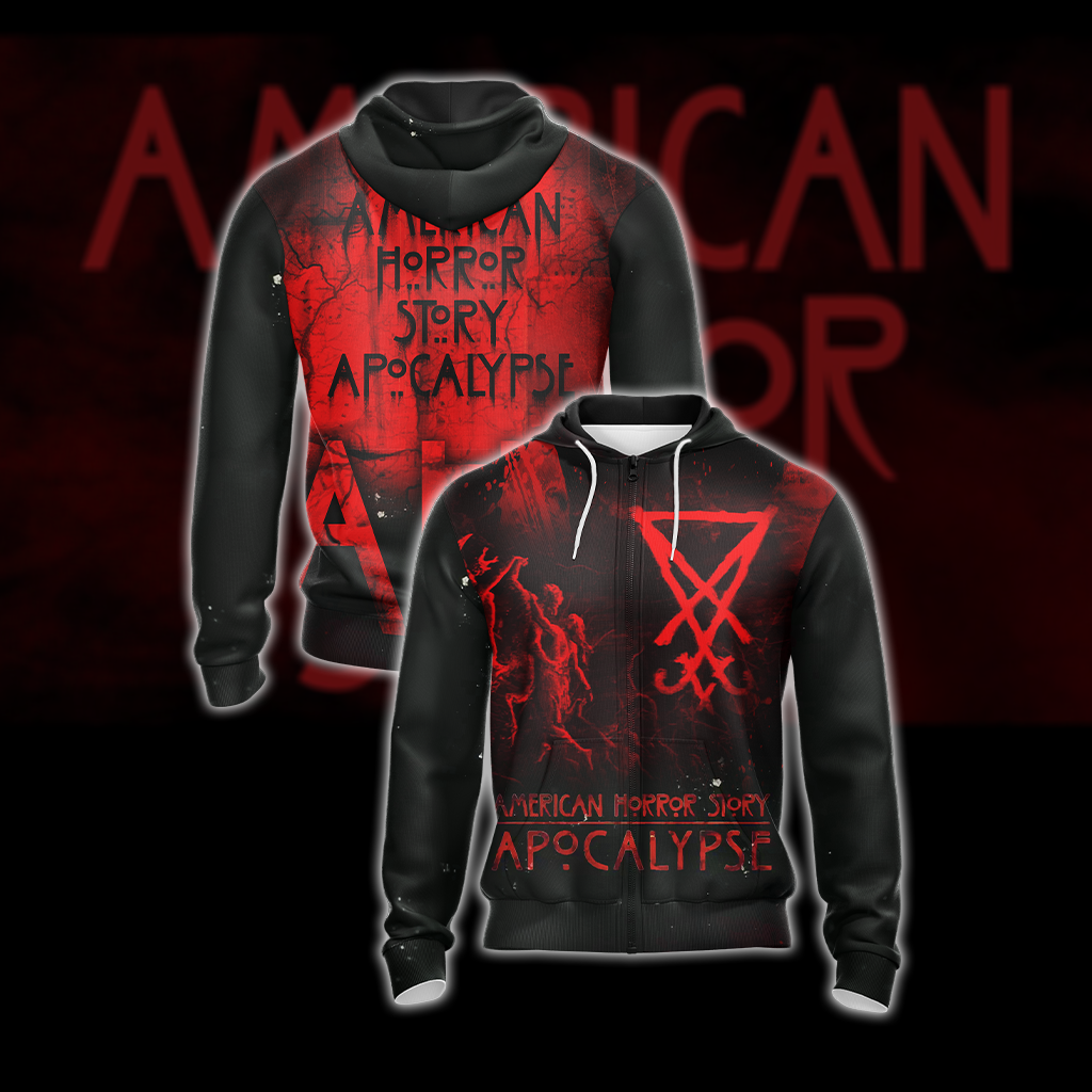American Horror Story Apocalypse Unisex 3D T-shirt Zip Hoodie