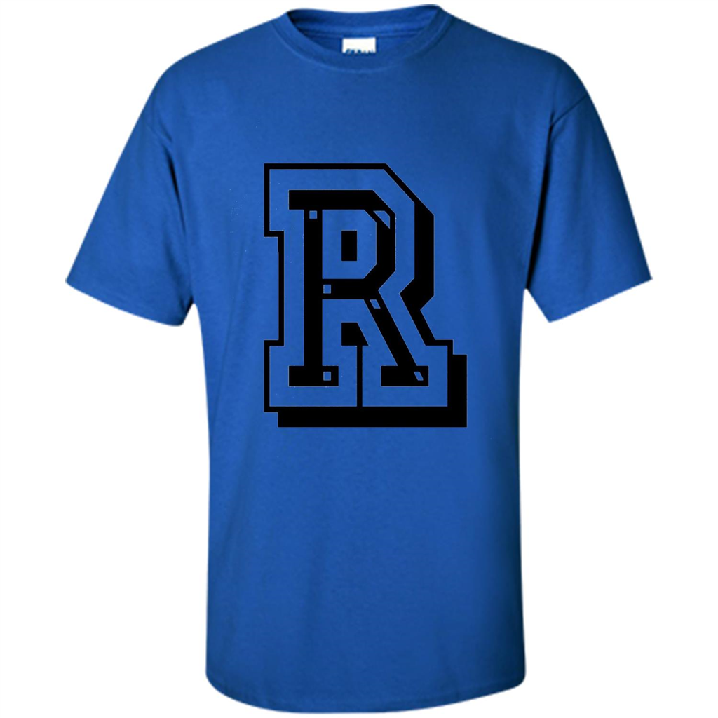 Letter R Initial T-Shirt for Names or Spelling Words Royal