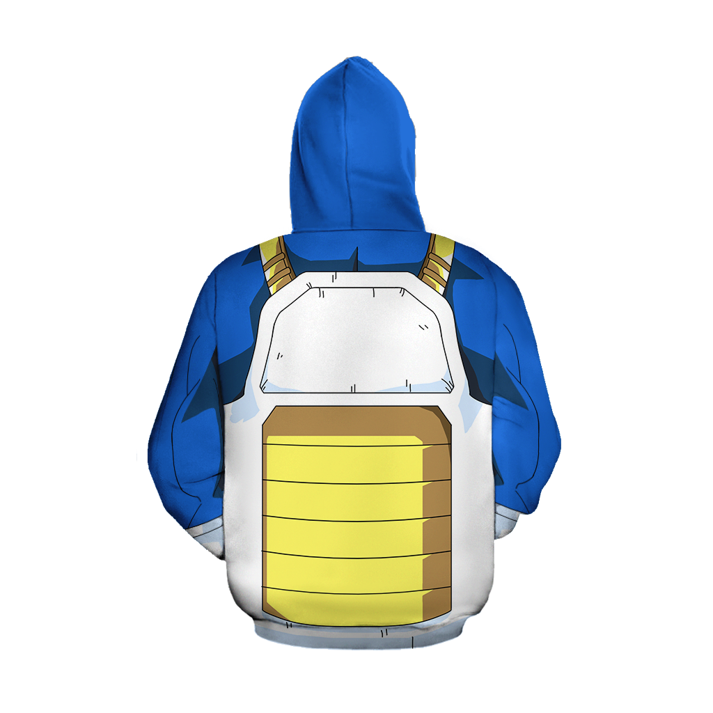 Dragon Ball Z Blue Super Saiyan Vegeta Cosplay 3D Hoodie