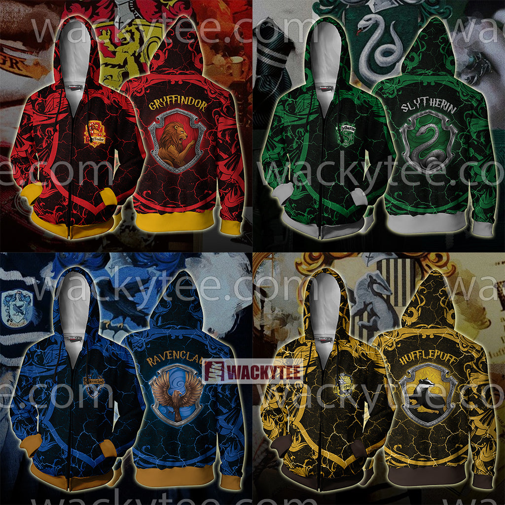 Hogwarts Wise Like A Ravenclaw Harry Potter New Zip Up Hoodie