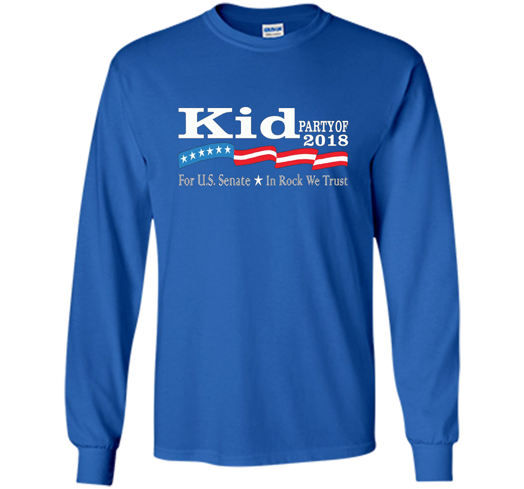 Kid For Senate 2018 Election Shirt In Rock We Trust cool shirt Royal