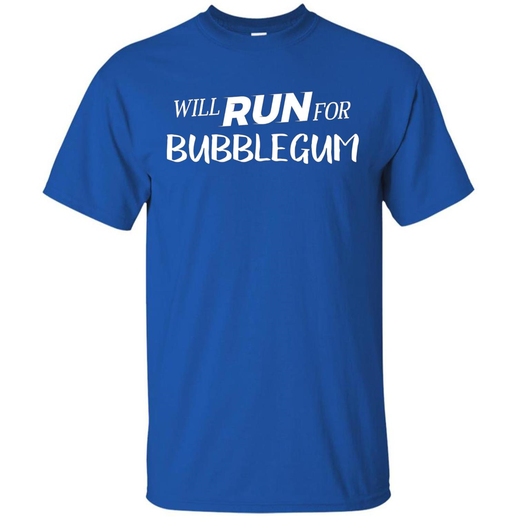 Will Run For Bubblegum T-shirt Royal