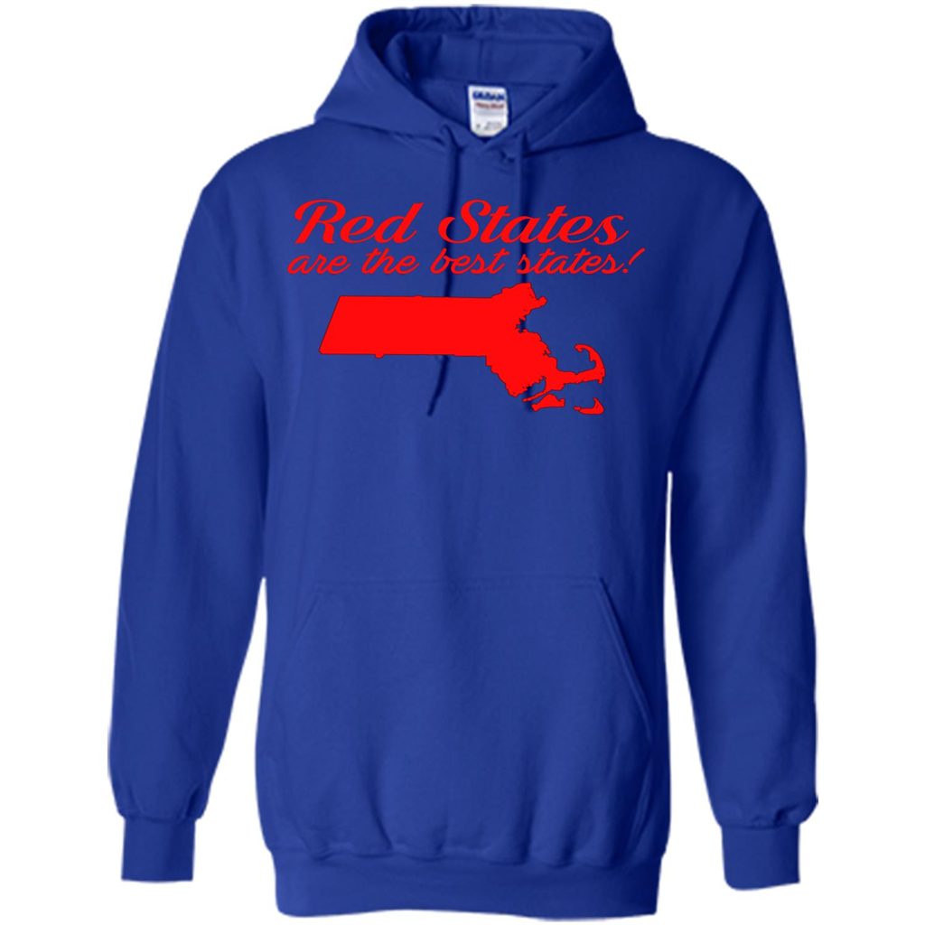 Red Best Massachusetts T-Shirt Royal