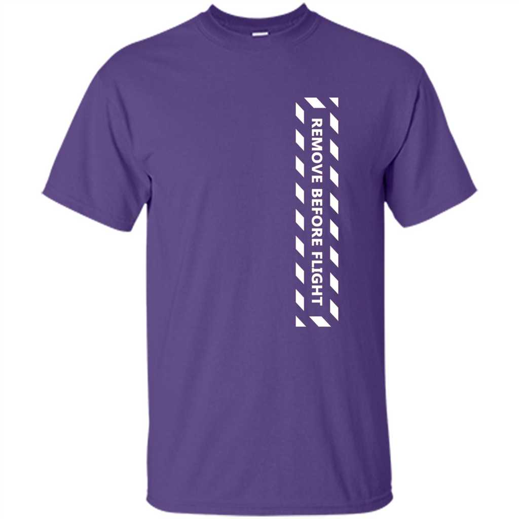 Remove Before Flight Aviation Pilot T-shirt Purple