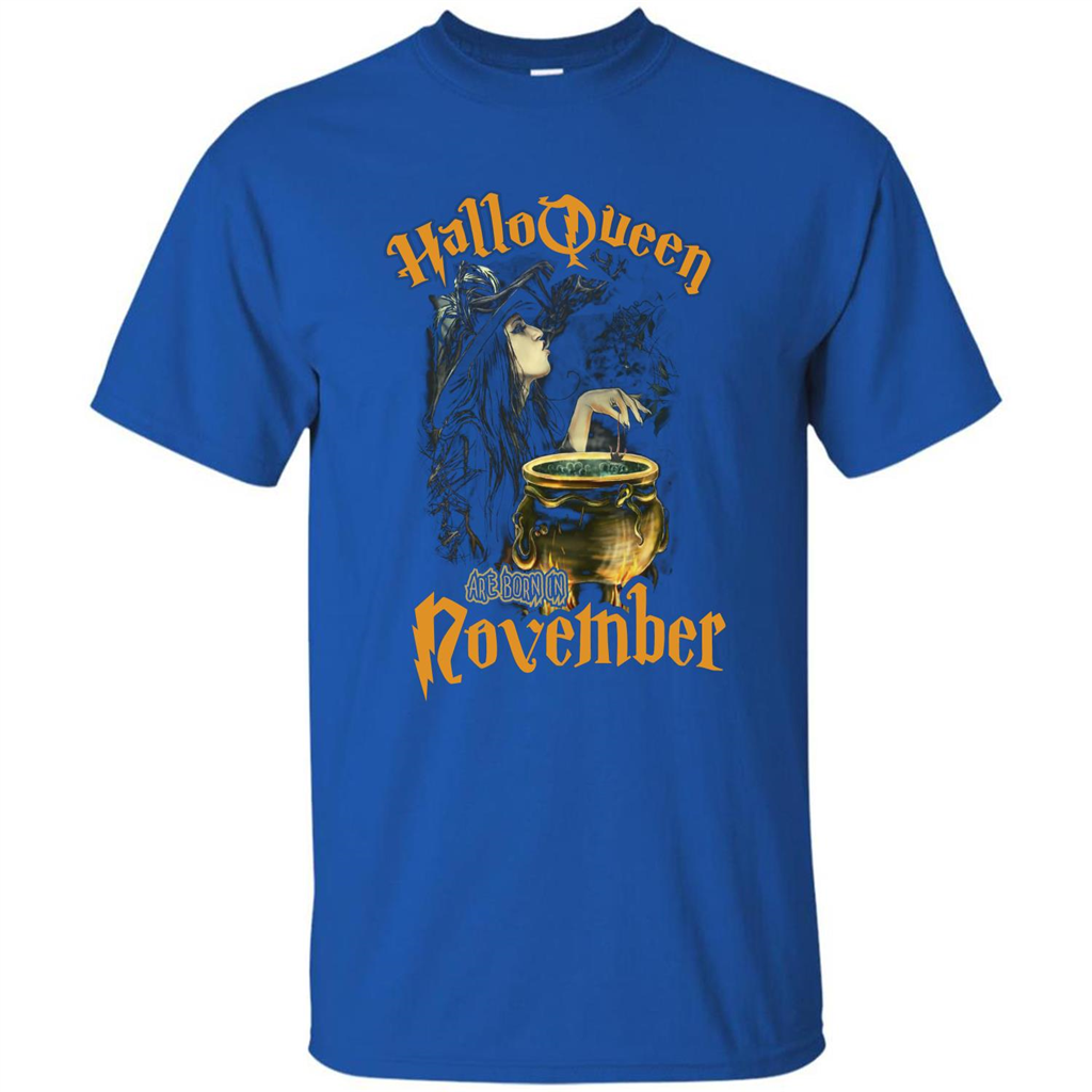 HalloQueen Are Born In October T-shirt Royal