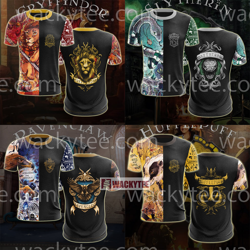 Ravenclaw House Intelligent And Individual Harry Potter Unisex 3D T-shirt