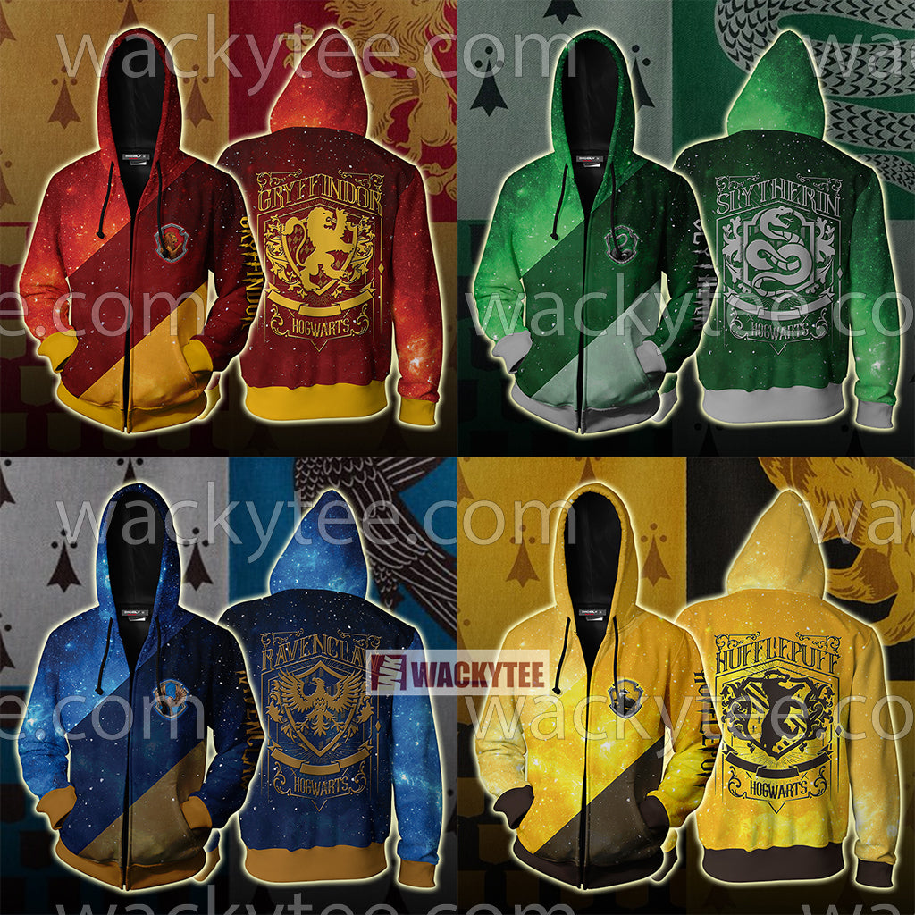 Hufflepuff House Hogwarts Harry Potter New Zip Up Hoodie