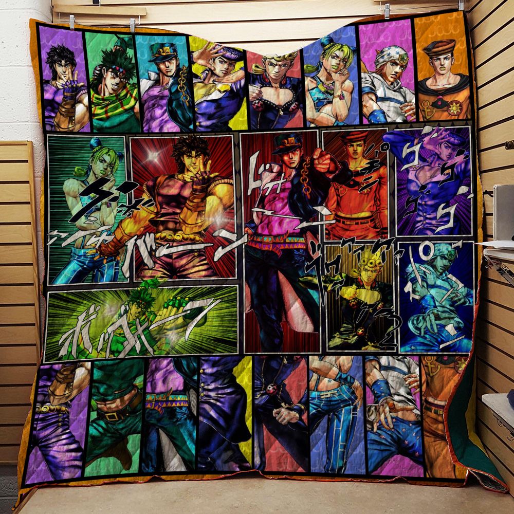 Jojo's Bizarre Adventure 3D Quilt Blanket Queen (203x228CM)