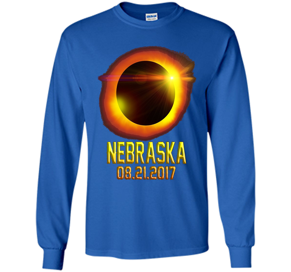 Nebraska Total Solar Eclipse 2017 T-shirt Royal