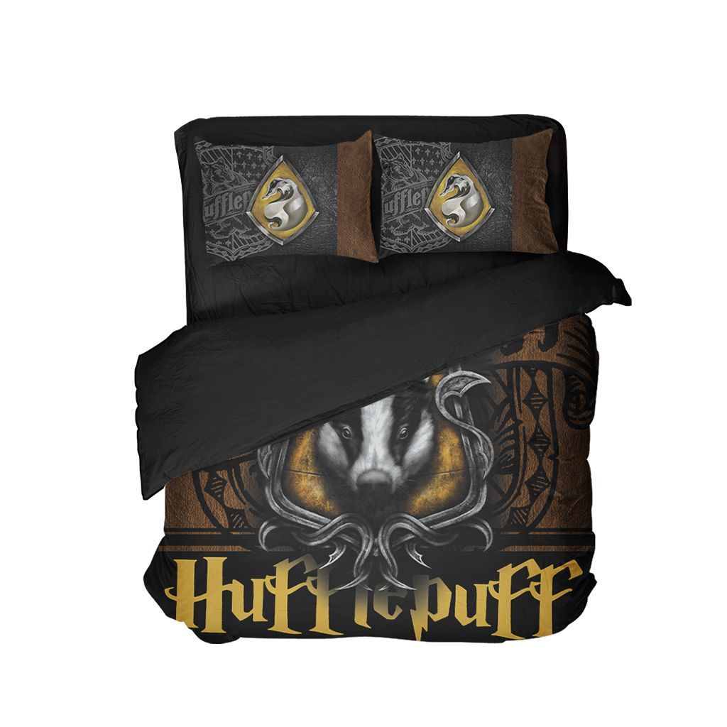 Harry Potter Hogwarts House Gryffindor Slytherin Ravenclaw Hufflepuff Bed Set Hufflepuff