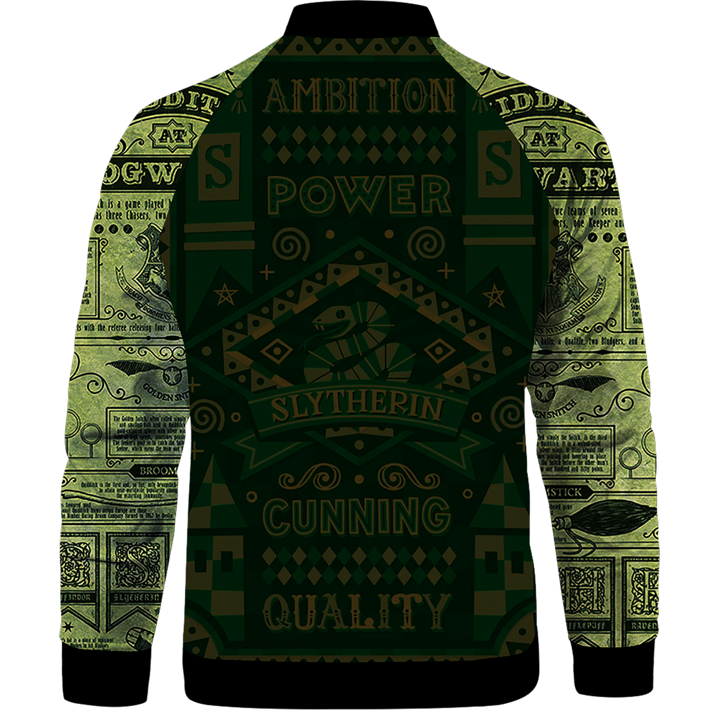 House Slytherin By Any Means Harry Potter Baseball Jacket