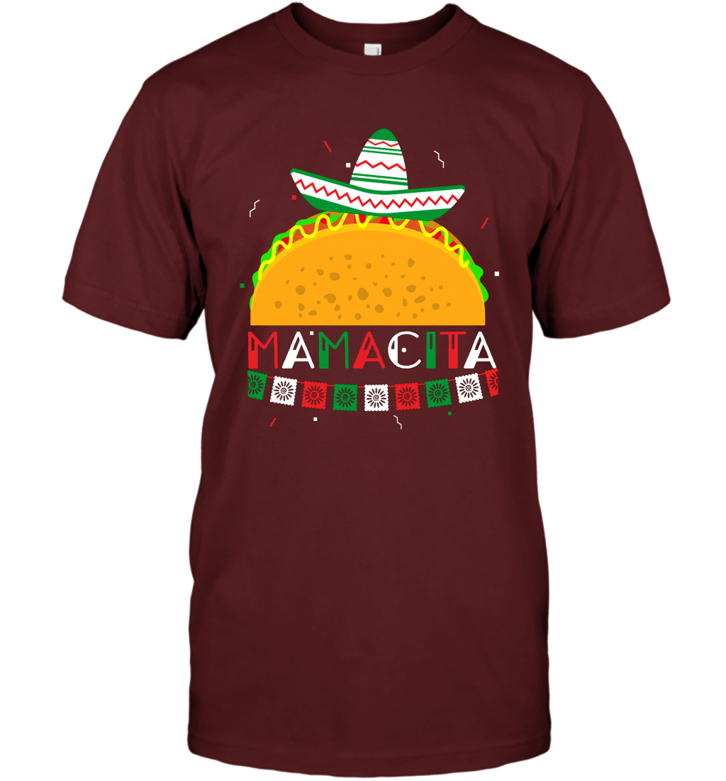 Mamacita Taco Tacos Mexican Cactus Cinco De Mayo Shirt T-Shirt T-Shirt Cardinal