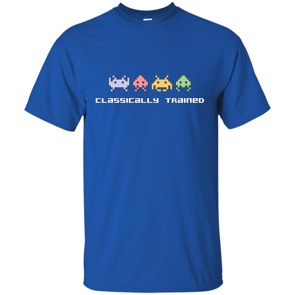 Video Games T-shirt Classically Trained 80s Video Games Royal