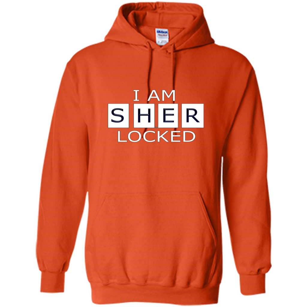 I Am Sher Locked T-shirt Orange