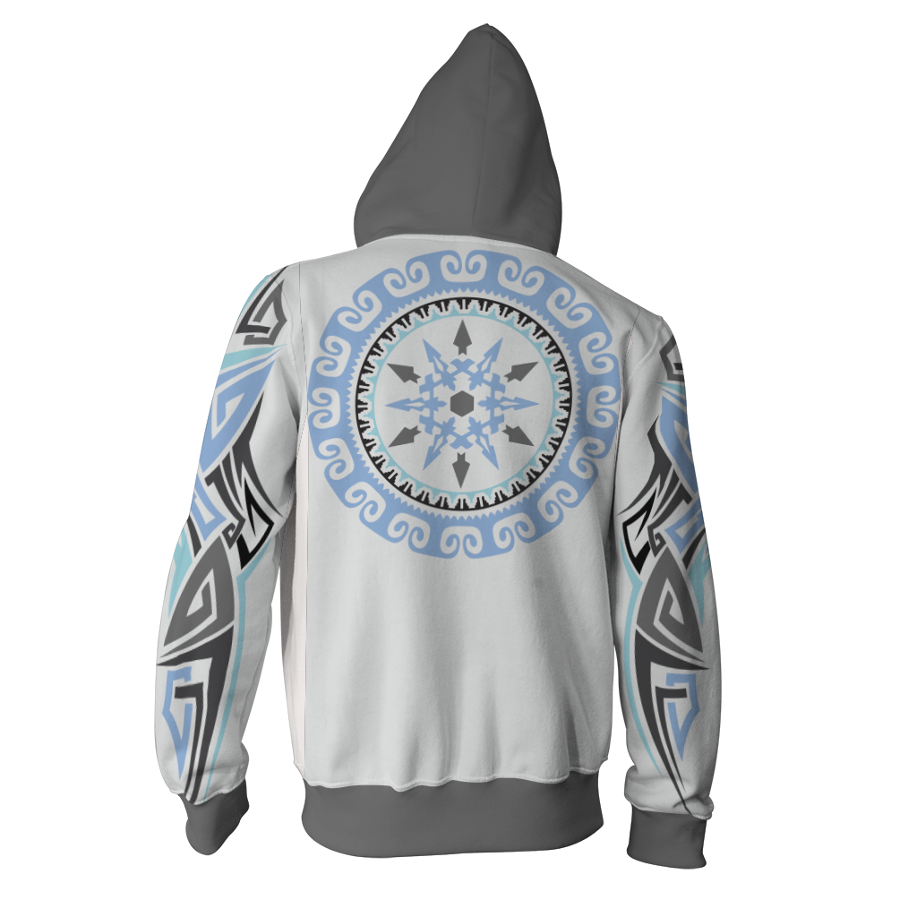 RWBY Weiss Schnee Symbol Zip Up Hoodie