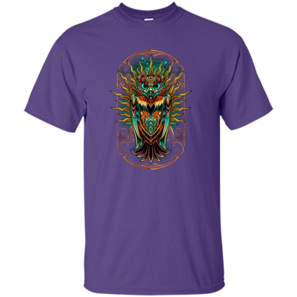 Owl Keeper T-shirt Purple