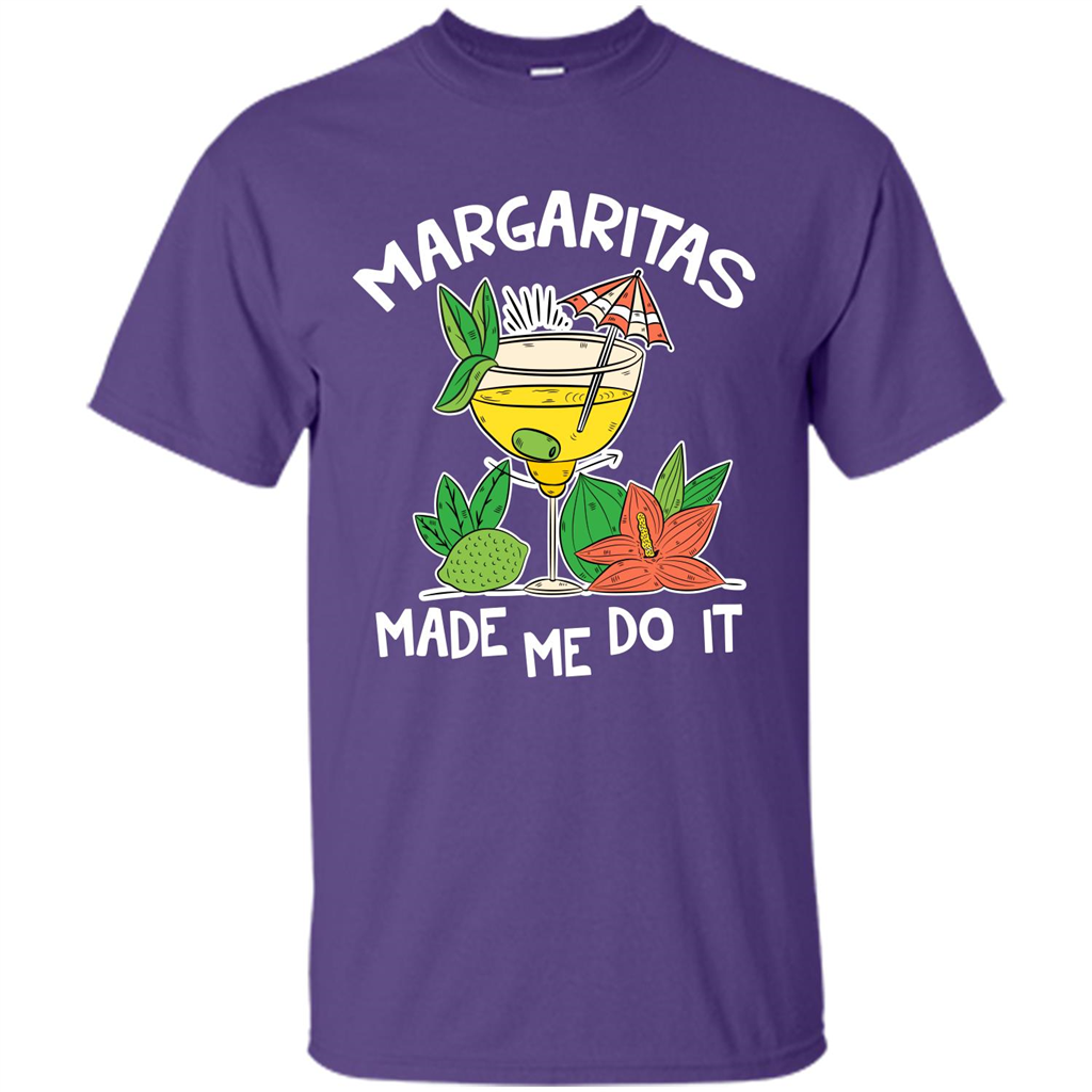 Margaritas Made Me Do It T-shirt Purple