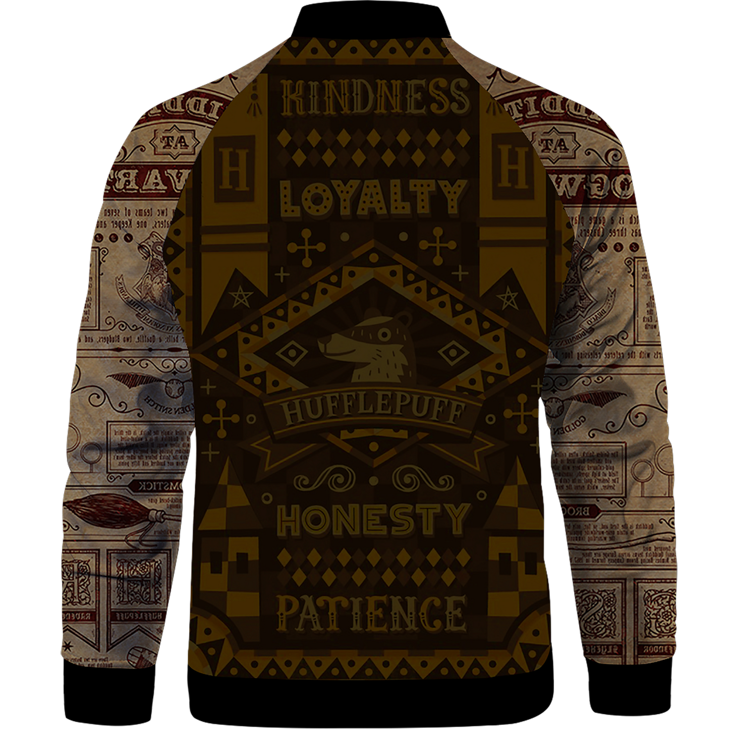 House Hufflepuff Just And Loyal Harry Potter Baseball Jacket