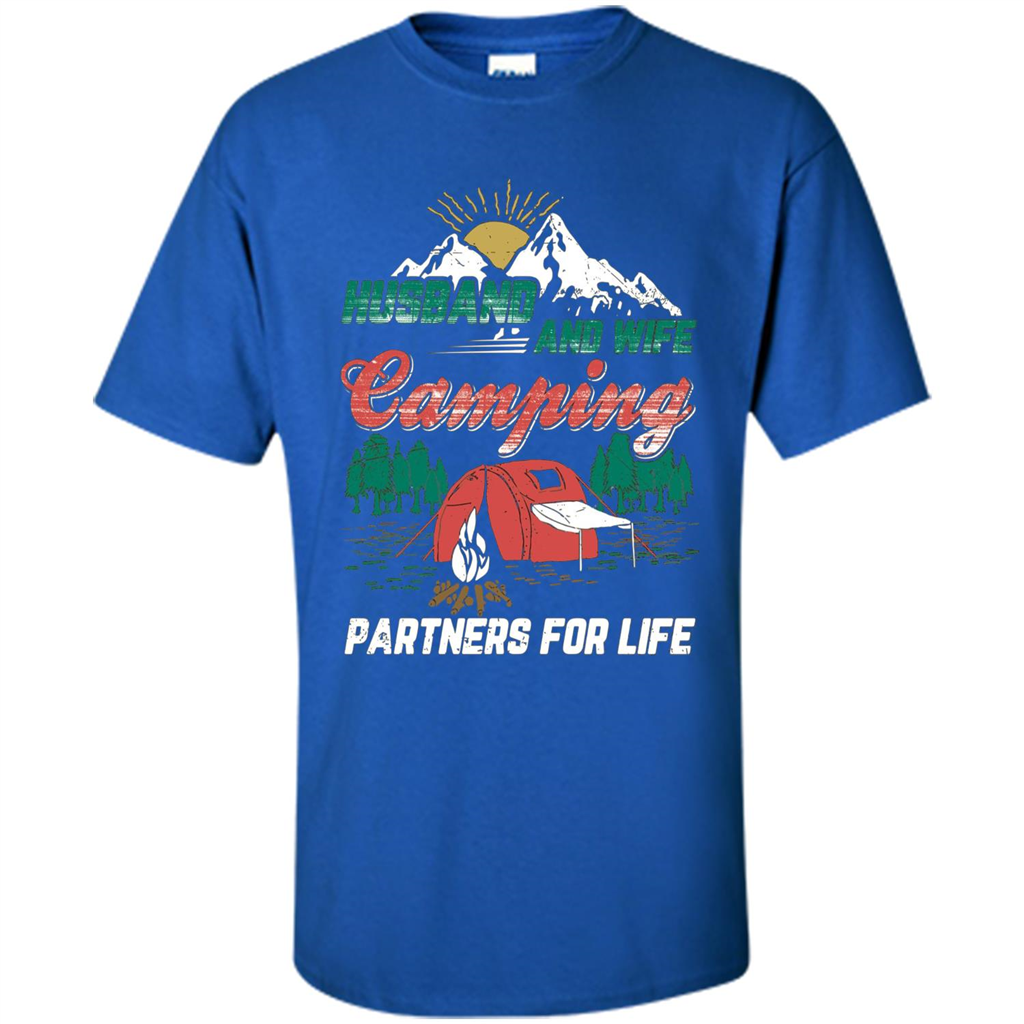 Husband And Wife T-shirt Camping Partners For Life T-Shirt Royal