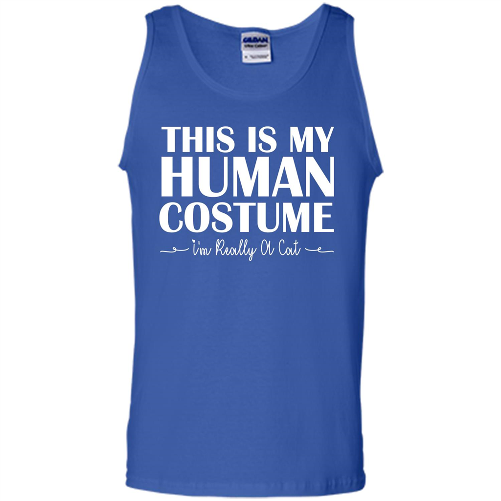 Halloween T-shirt This Is My Human Costume I'm Really A Cat T-shirt Royal