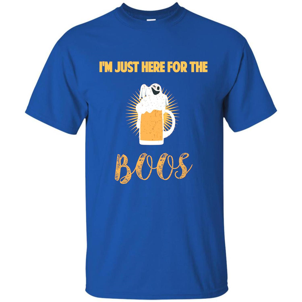 Im Just Here for Boos Funny Halloween T-shirt Royal