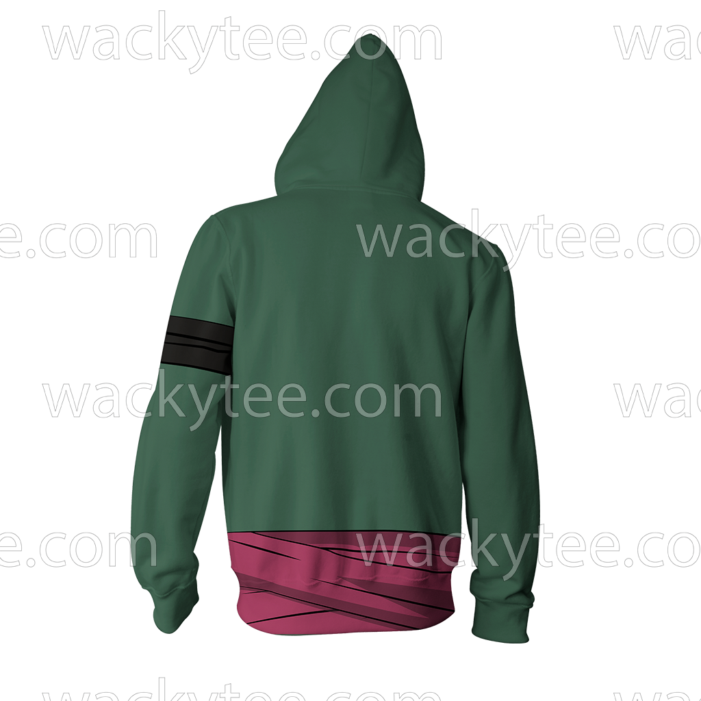 One Piece Roronoa Zoro Cosplay Zip Up Hoodie Jacket