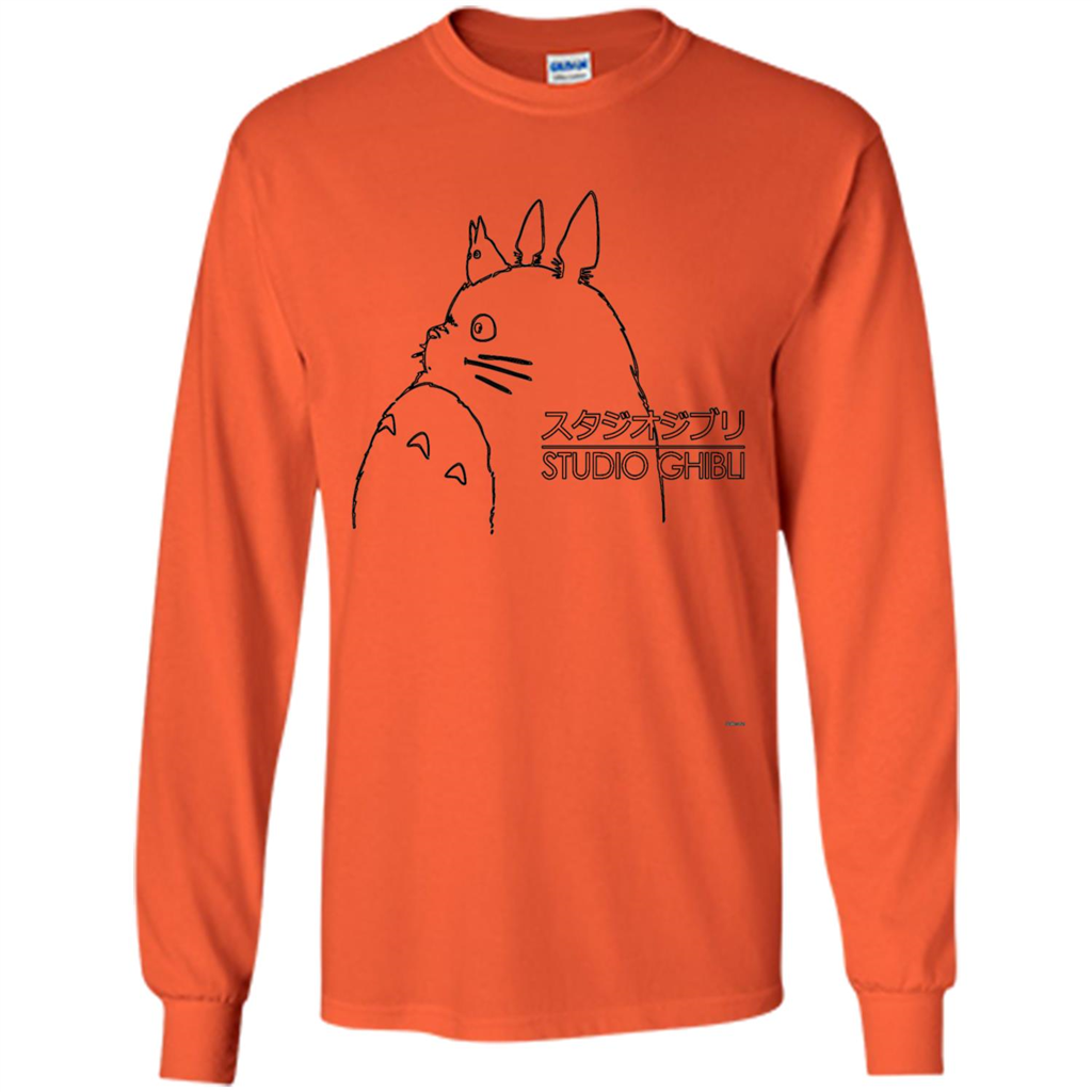 Cartoon T-shirt Studio Ghibli Totoro For Kids Orange