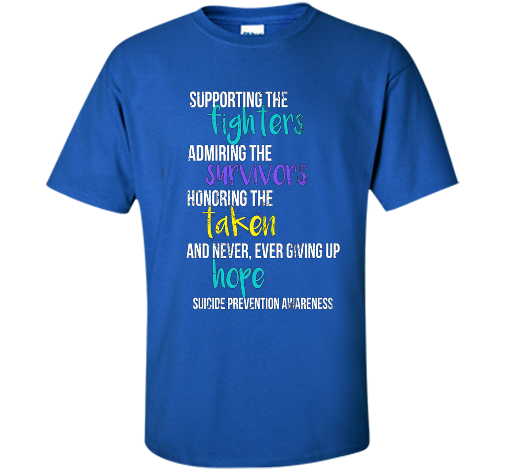 Vintage Suicide Prevention Awareness T-Shirt Distressed t-shirt Royal