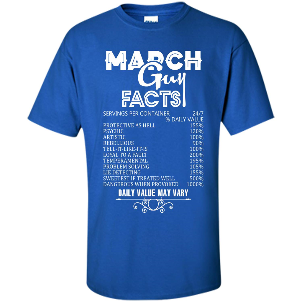 March Guy Facts T-shirt Royal