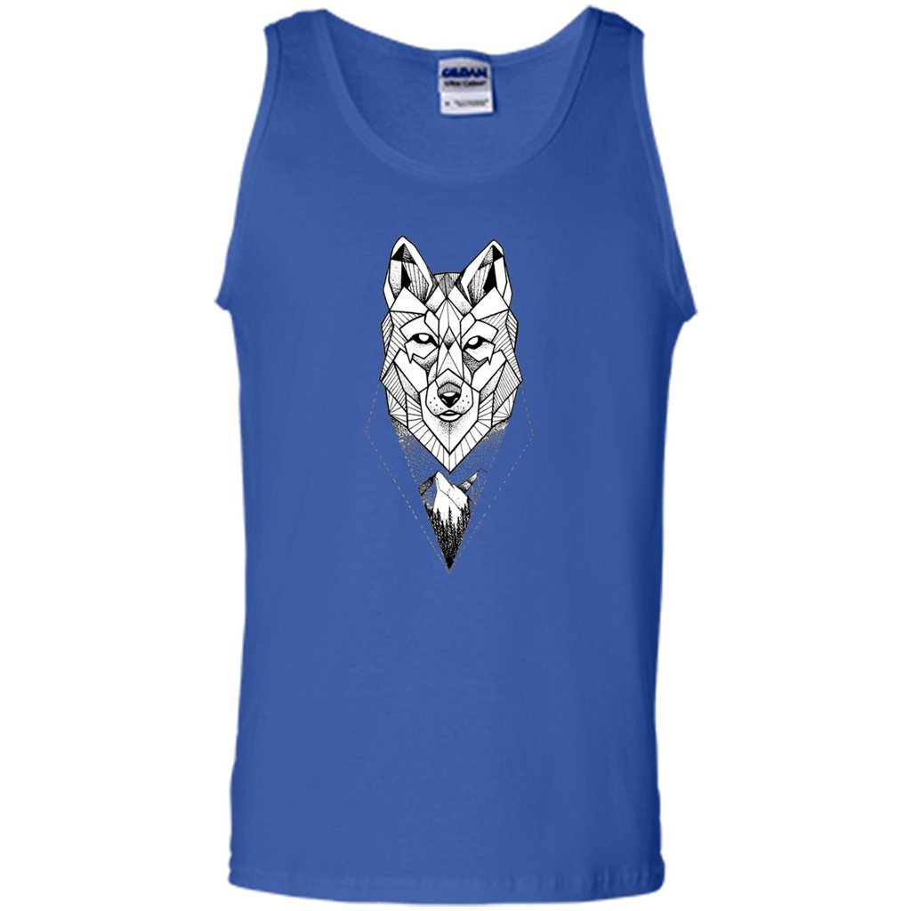 Wolf Moon Mountain Dreamcatcher Bohemian Spirit T-shirt Royal